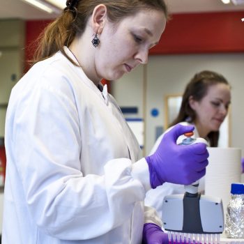 Scientists working at the Cancer Research UK Cambridge Institute