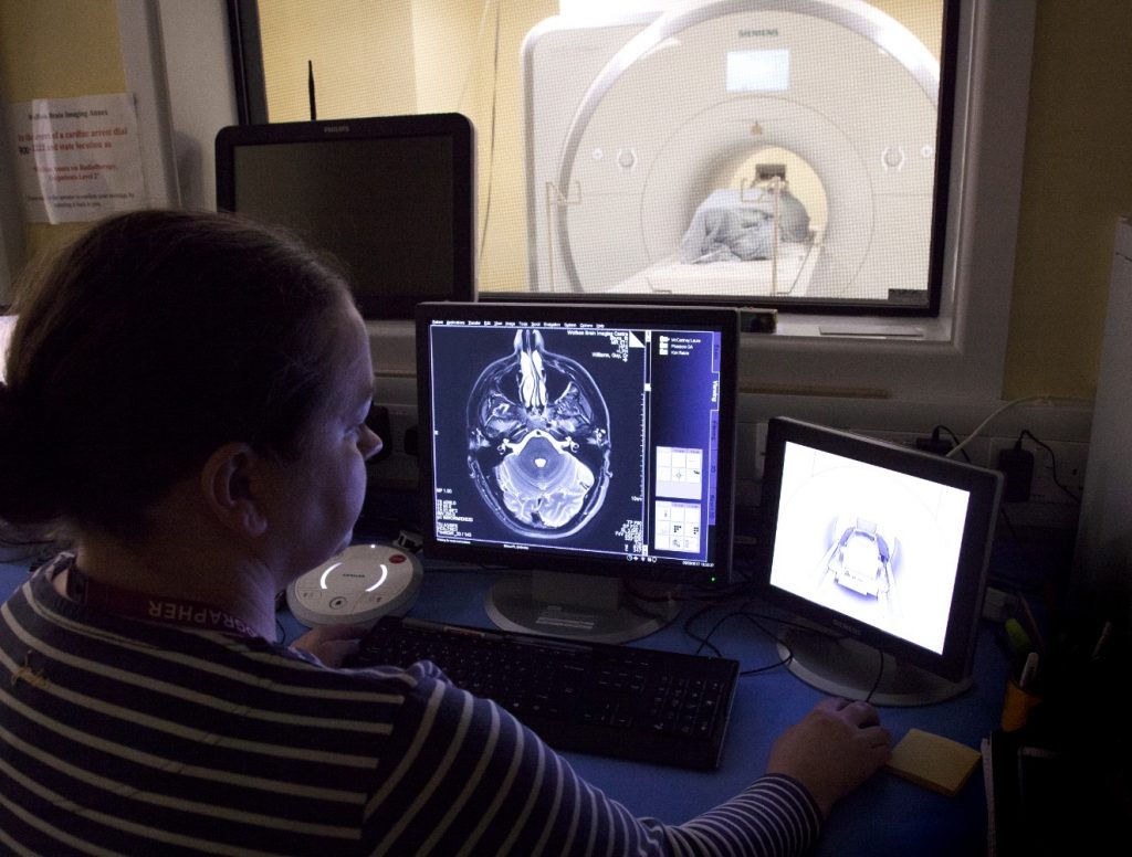Brain scan at WBIC - NIHR Cambridge BRC image