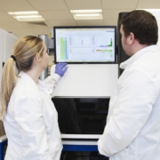 Genomics lab reading samples - NIHR Cambridge BRC image