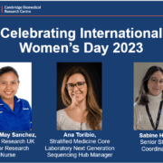 Poster with 3 females celebrating international women's day