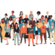 Graphic of lots of multi ethnic people