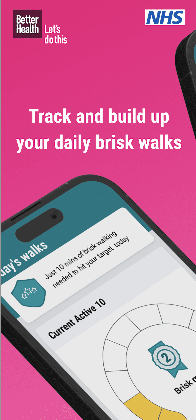 Graphic of a mobile phone with text on, on a pink background 