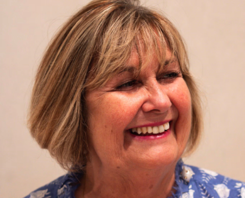 Janine Roebuck, retired opera singer who has bilateral (both sides) cochlear implants