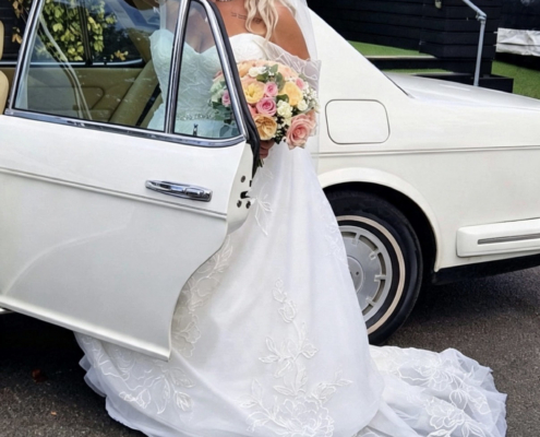Victoria Thurston on her wedding day